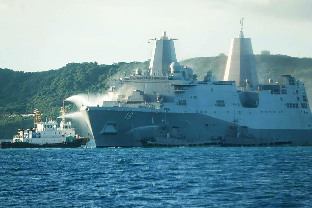 2 sailors injured in fire on U.S. warship in Japan, Navy says
