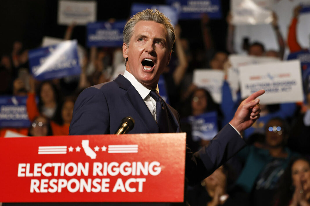 Gavin Newsom strikes a nerve — and seizes the spotlight — as he treads on Trump's turf
