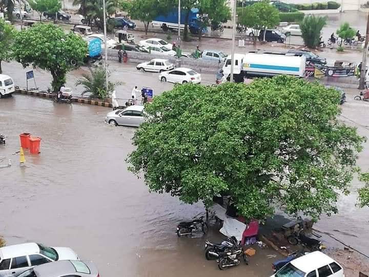 Heavy Downpour Paralyzes Karachi: Roads Blocked, Homes Flooded, Five Dead