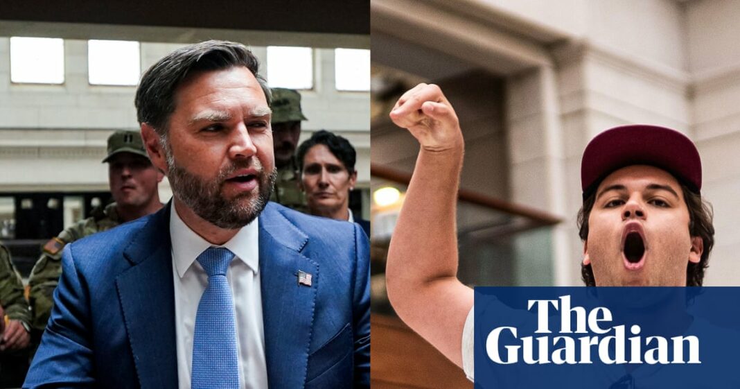 JD Vance booed during hamburger handout to national guard troops in DC
