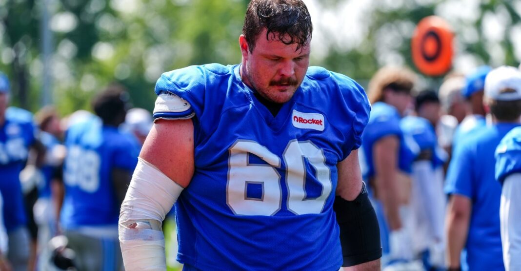 Lions injury report: Graham Glasgow leaves joint practices early
